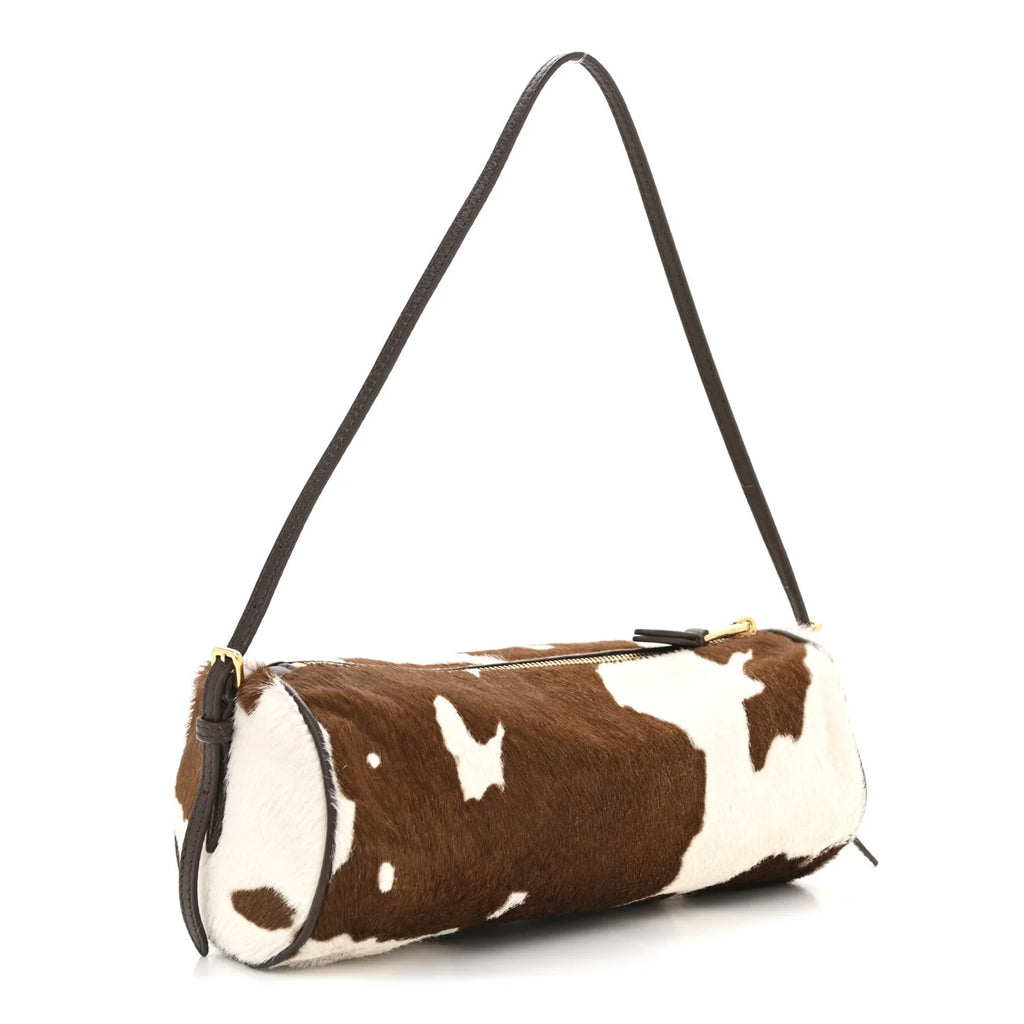 Pouch White Burnt Sienna