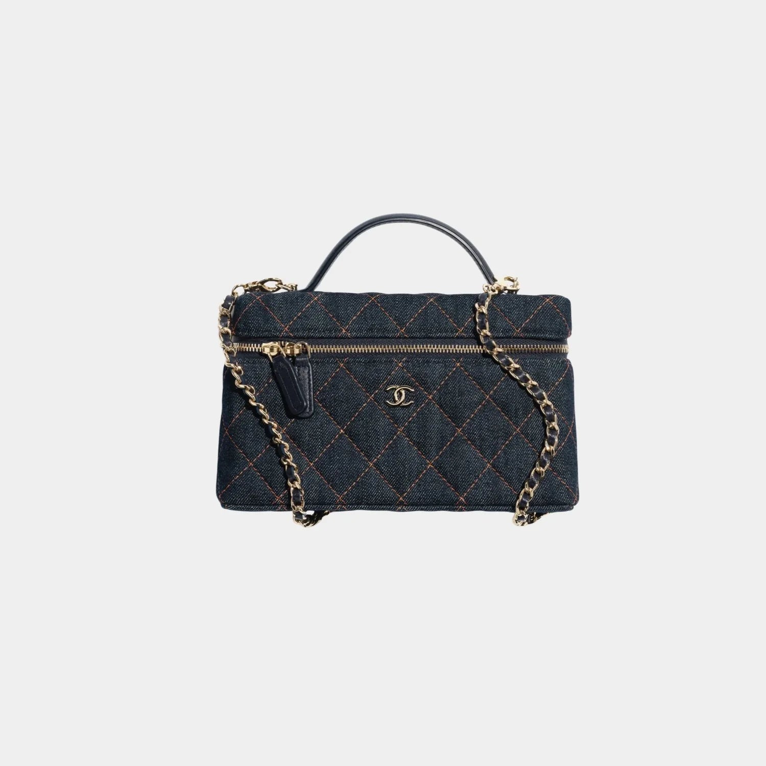 Chanel Top Handle Long Vanity Case