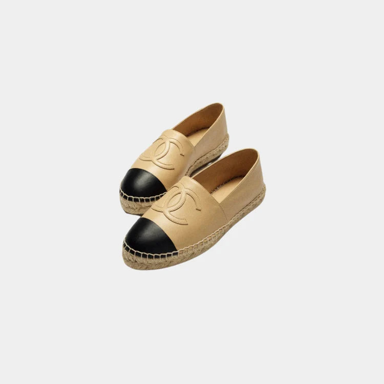 Chanel CC Espadrilles Beige