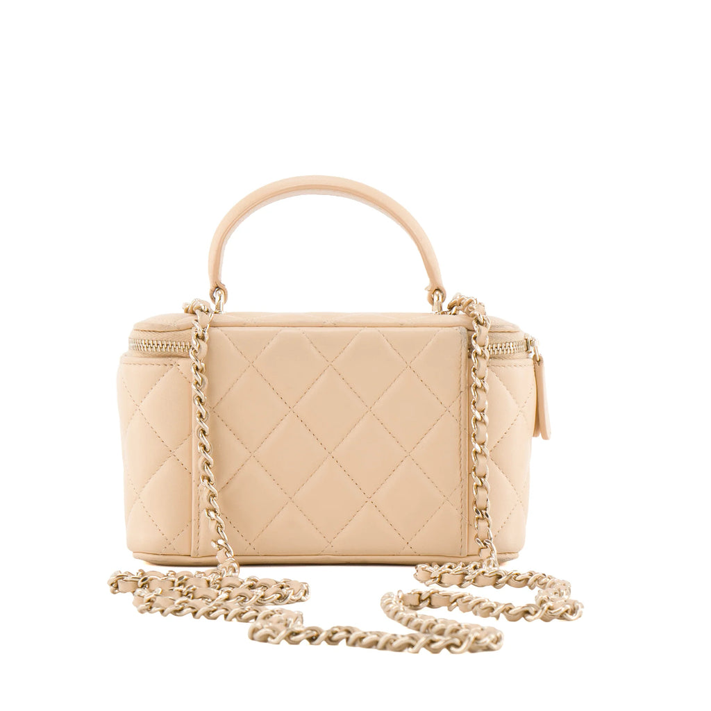 Chanel Top Handle Beige
