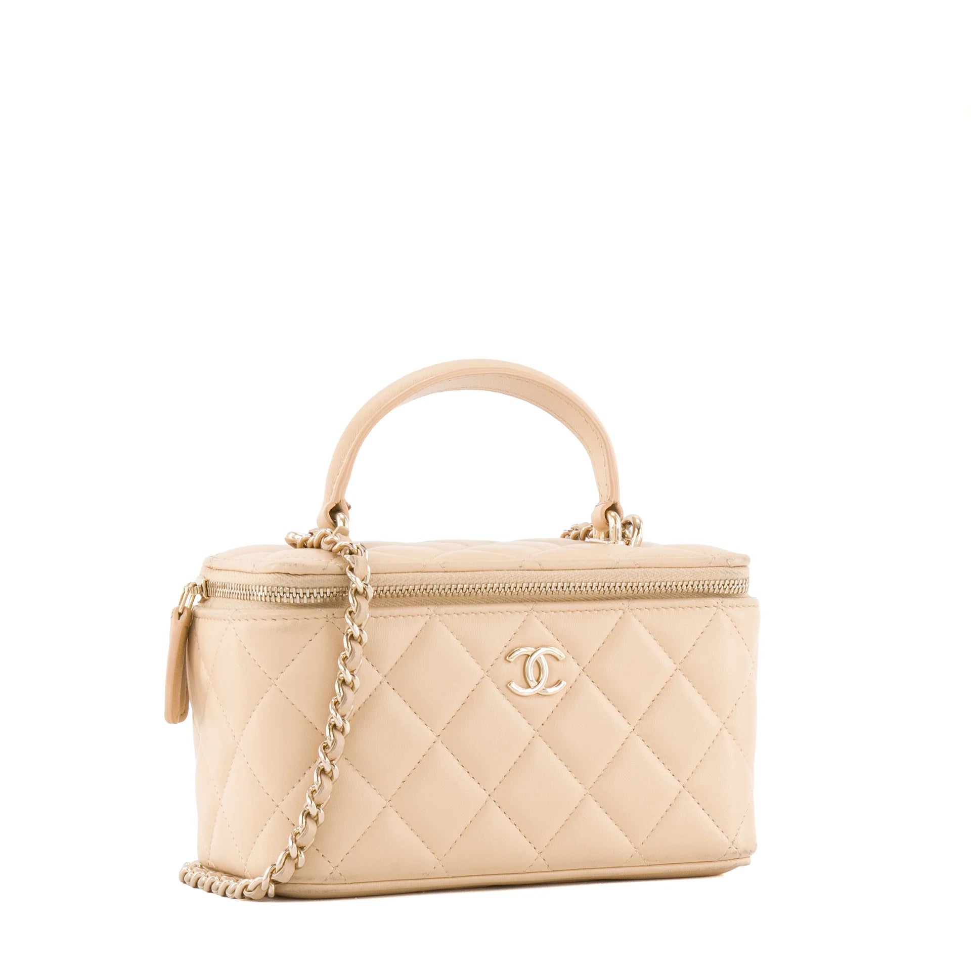 Chanel Top Handle Beige