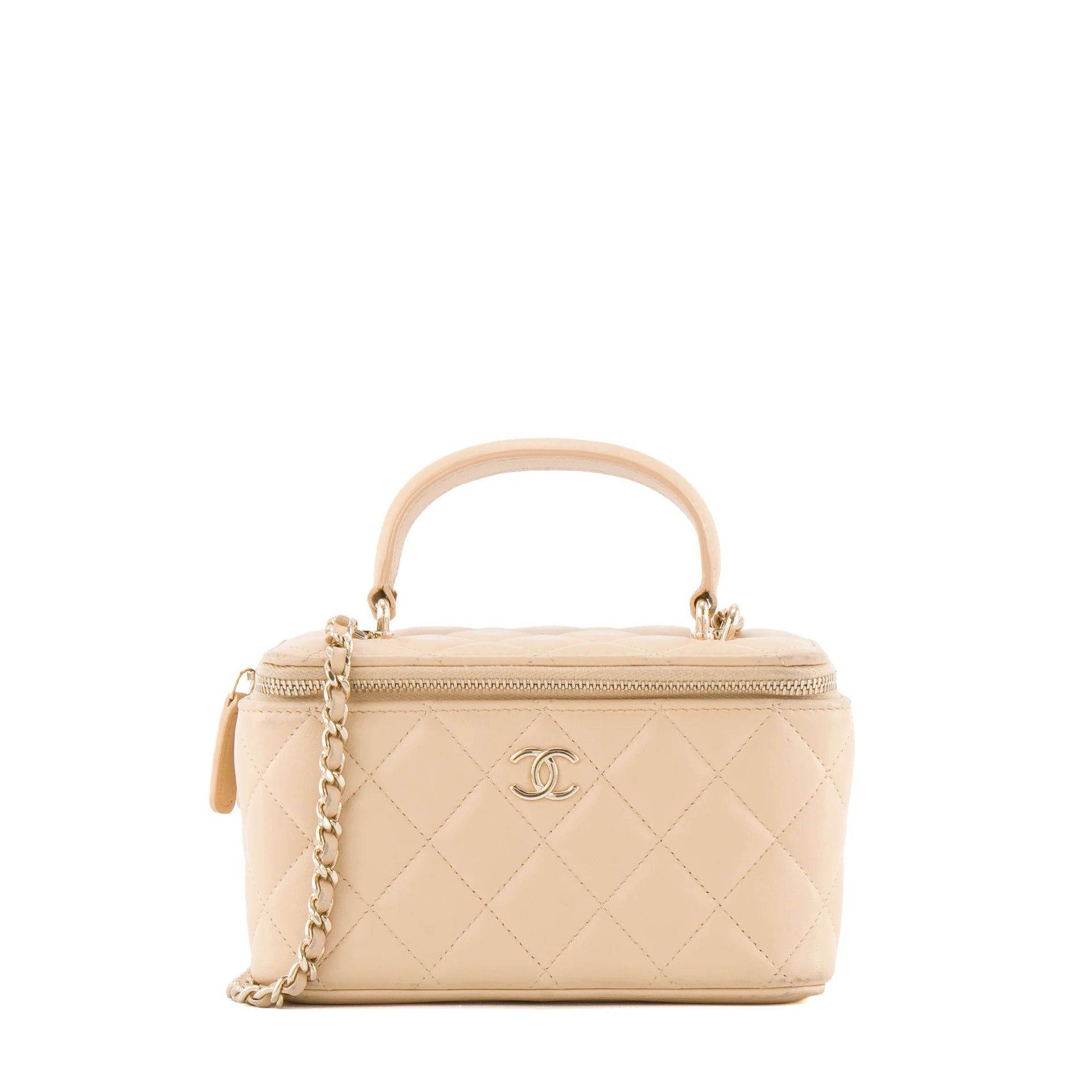 Chanel Top Handle Beige