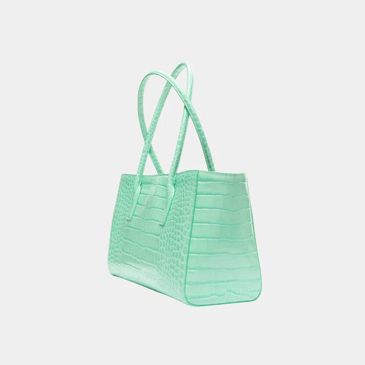 Chanel Green Croc Embossed