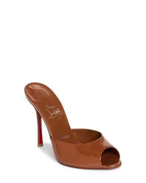 Me Dolly Peep Toe Slide Brown