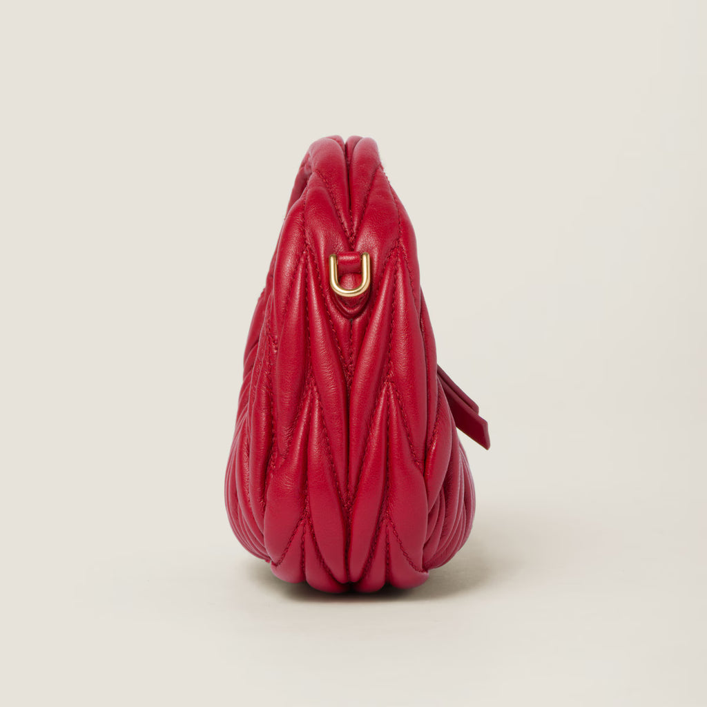 Miu Miu Red Wander Crochet-Knit Bag