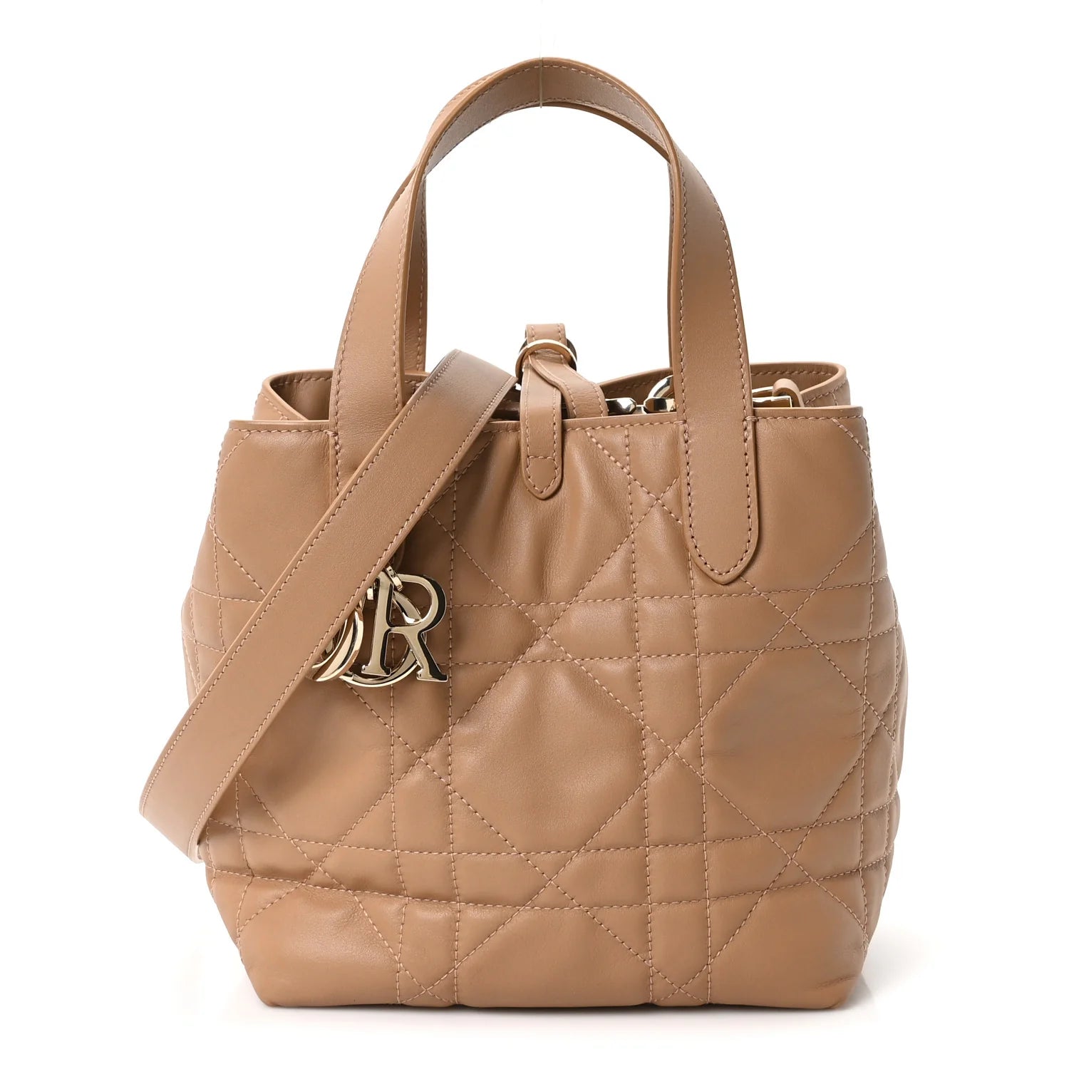 Dior Calfskin Toujours Vertical Beige Bag