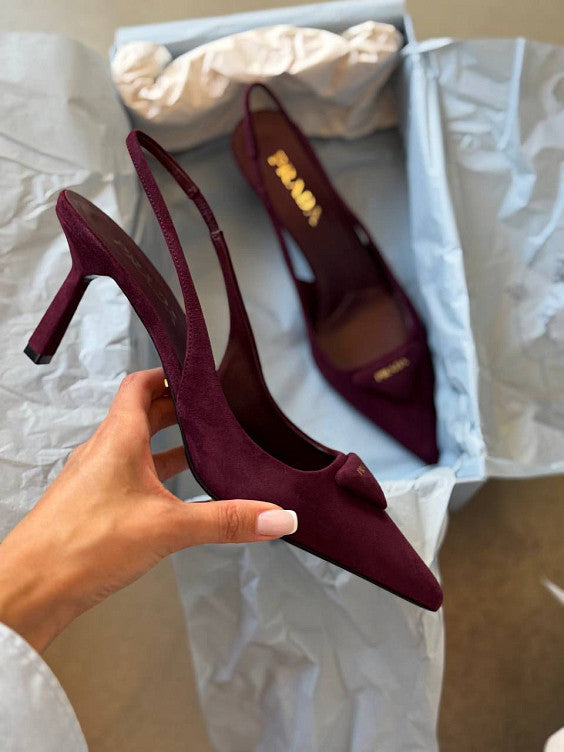 Prada Suede Leather Pumps