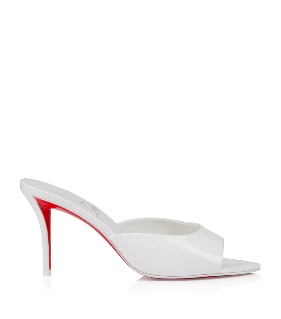 Miss Z Patent Mules White