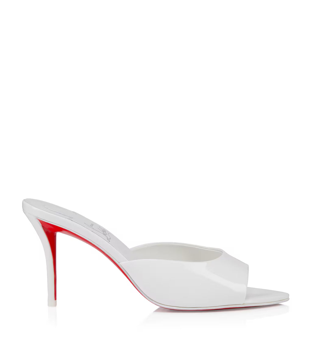 Miss Z Patent Mules White