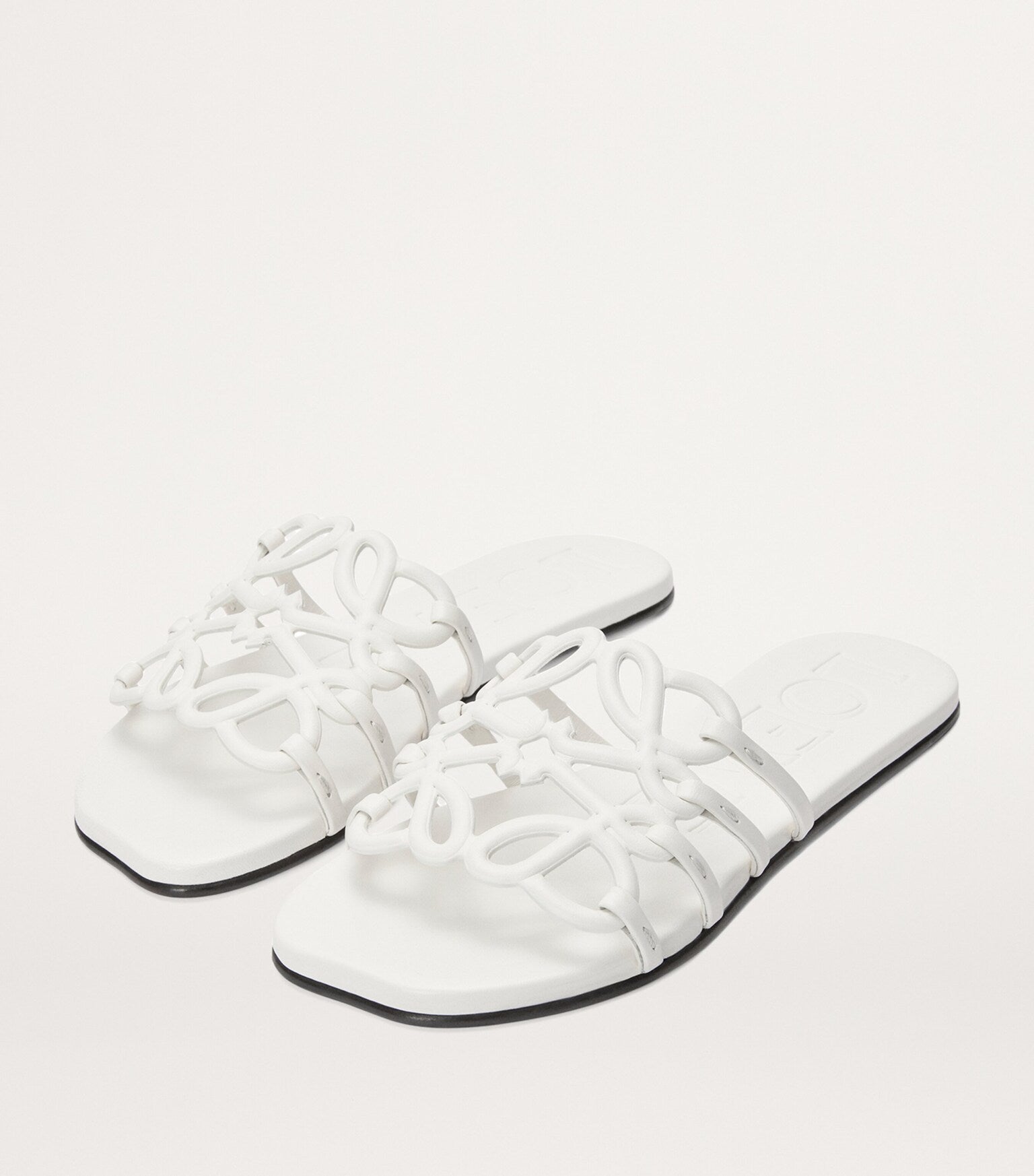 LOEWE Leather Petal Anagram Slides