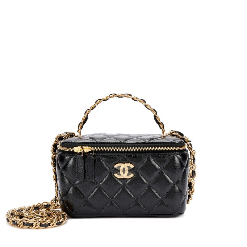 Chanel Black Top Handle Bag