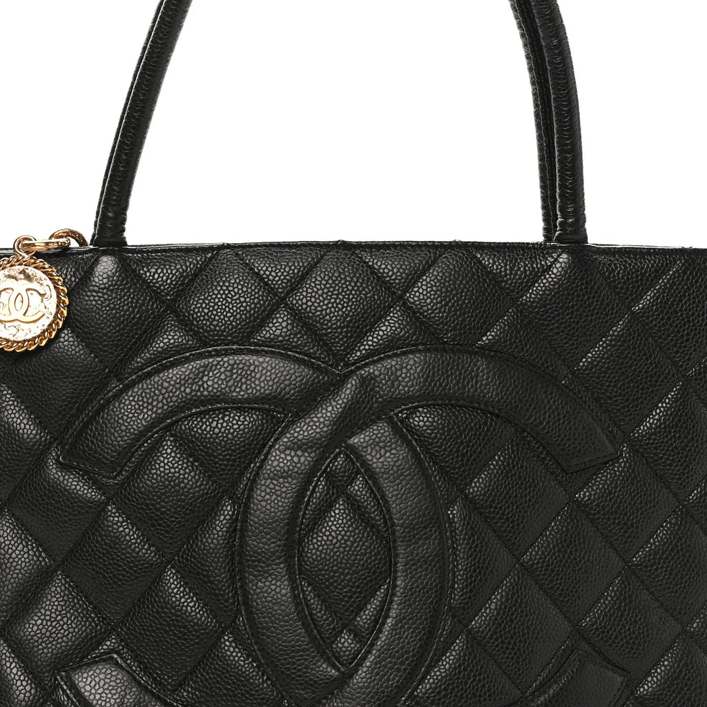 Chanel Quilted Medallion Tote Black