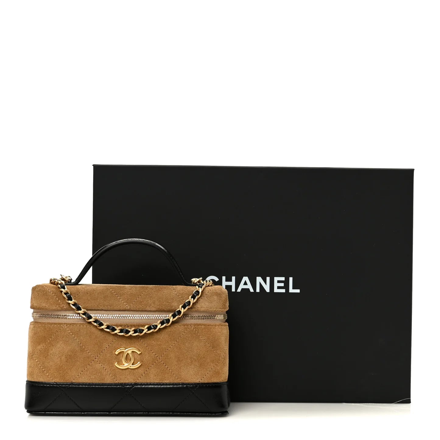 Chanel Chain Beige Black