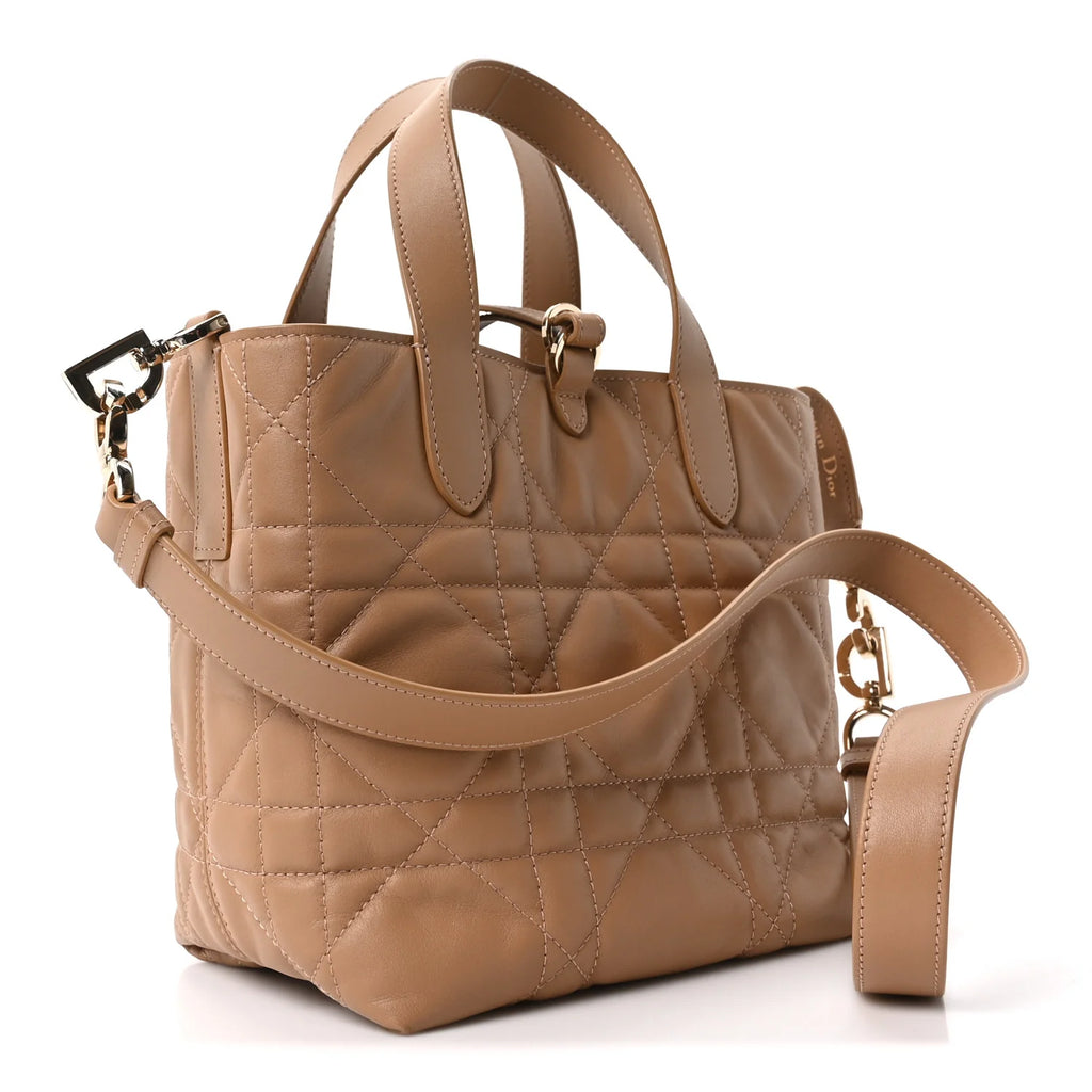 Dior Calfskin Toujours Vertical Beige Bag