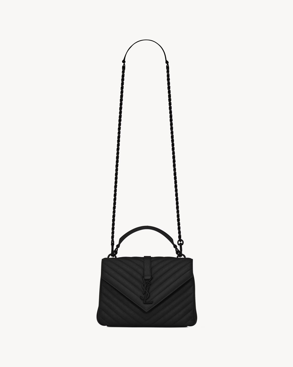 Ysl College Medium In Quilted Leather Bag