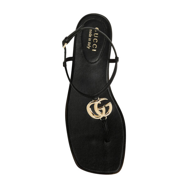 Gucci GG Leather Thong Sandals