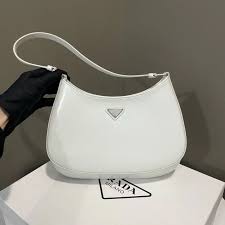 Prada Cleo Shoulder Bag White