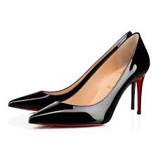 Christian Louboutin black patent pumps