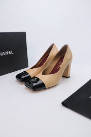Chanel Patent Beige & Black