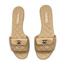 Chanel padded sandals