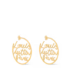 LV Script Earrings