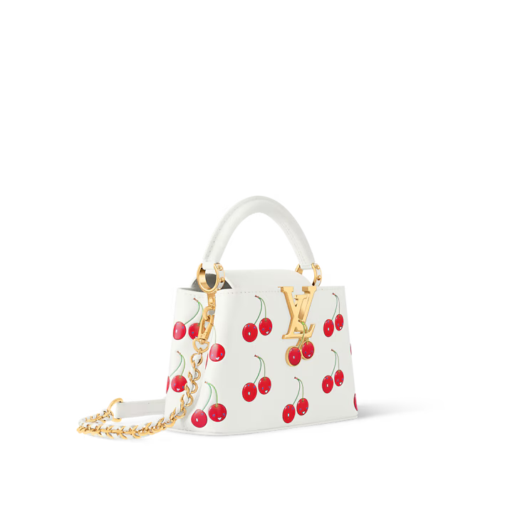 LV Capucines Mini White Cherry