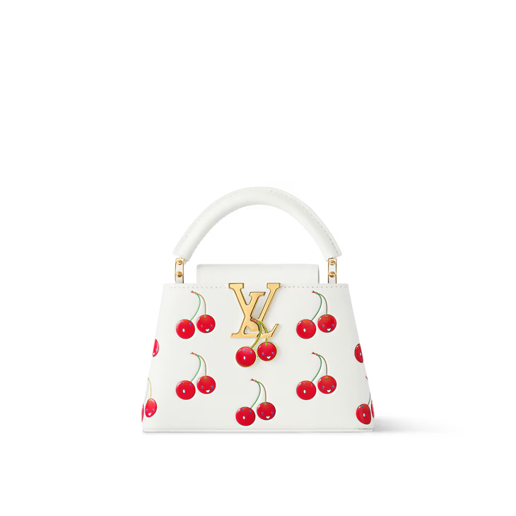 LV Capucines Mini White Cherry