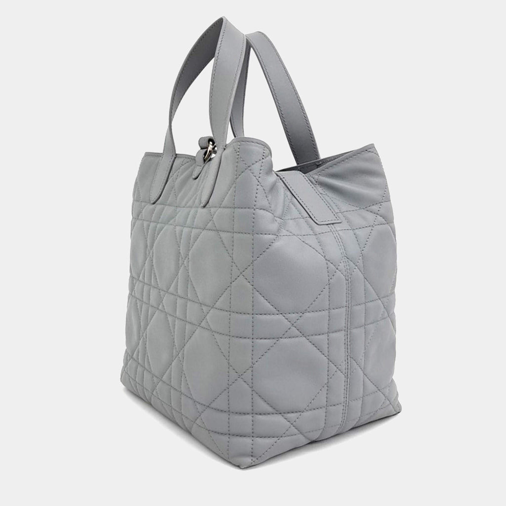 Dior Grey Leather Toujours Vertical Bag
