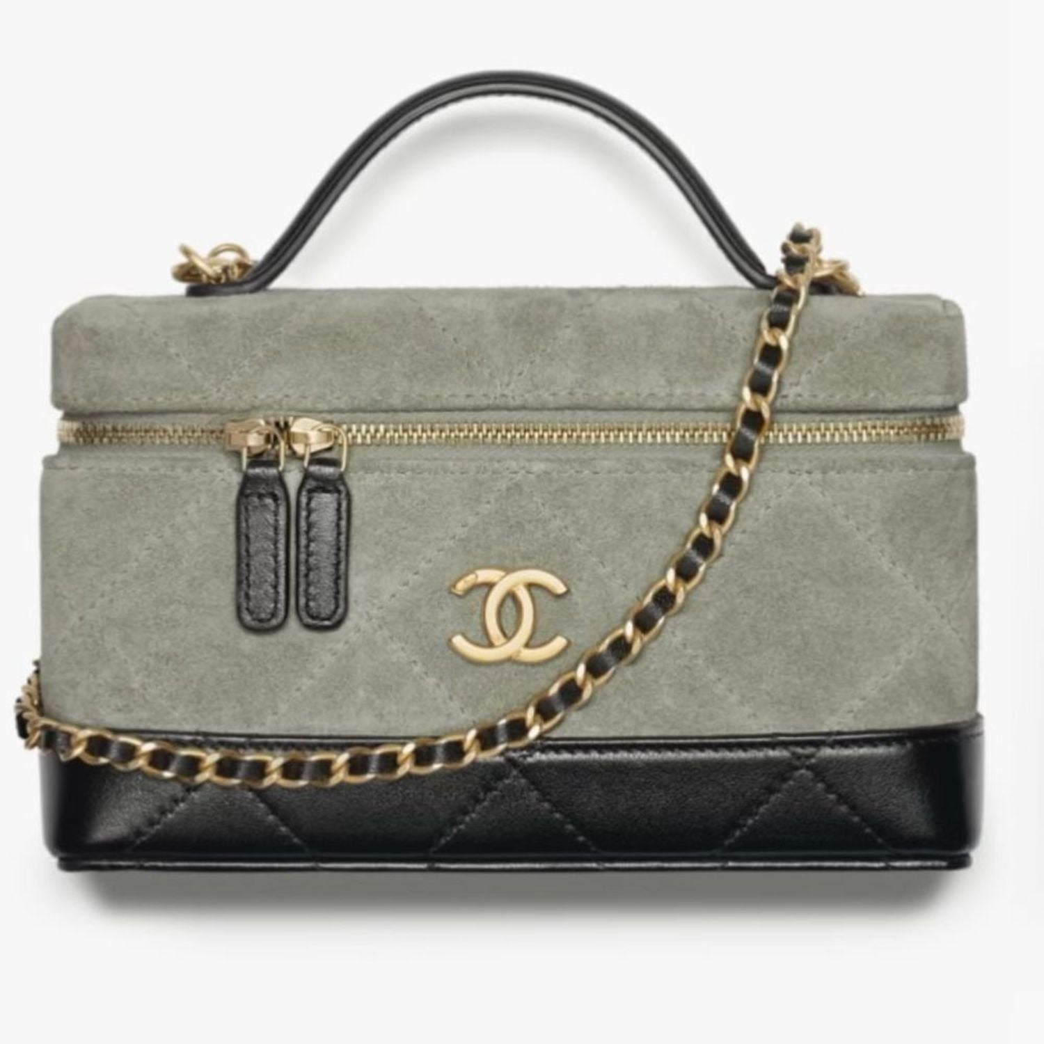 Chanel Vanity with chain Grey