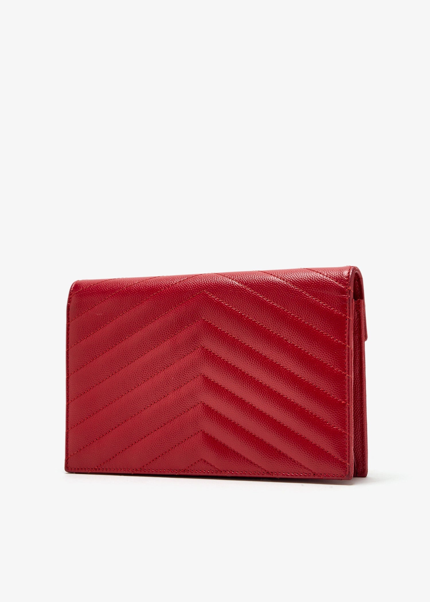 Ysl Red Cassandre chain wallet