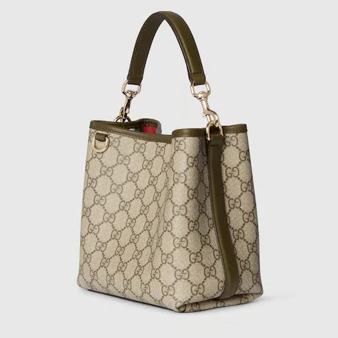 Gucci GG Emblem small bucket bag