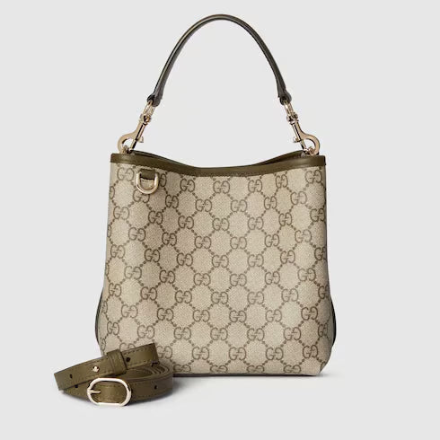Gucci GG Emblem small bucket bag
