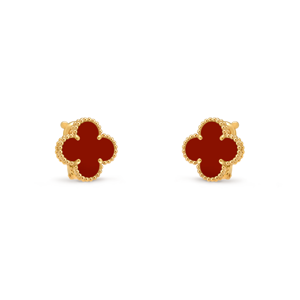 Vintage Alhambra Earrings Red