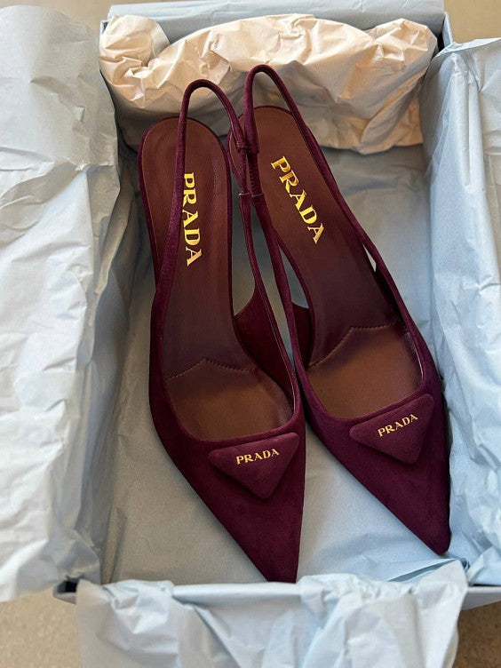 Prada Suede Leather Pumps