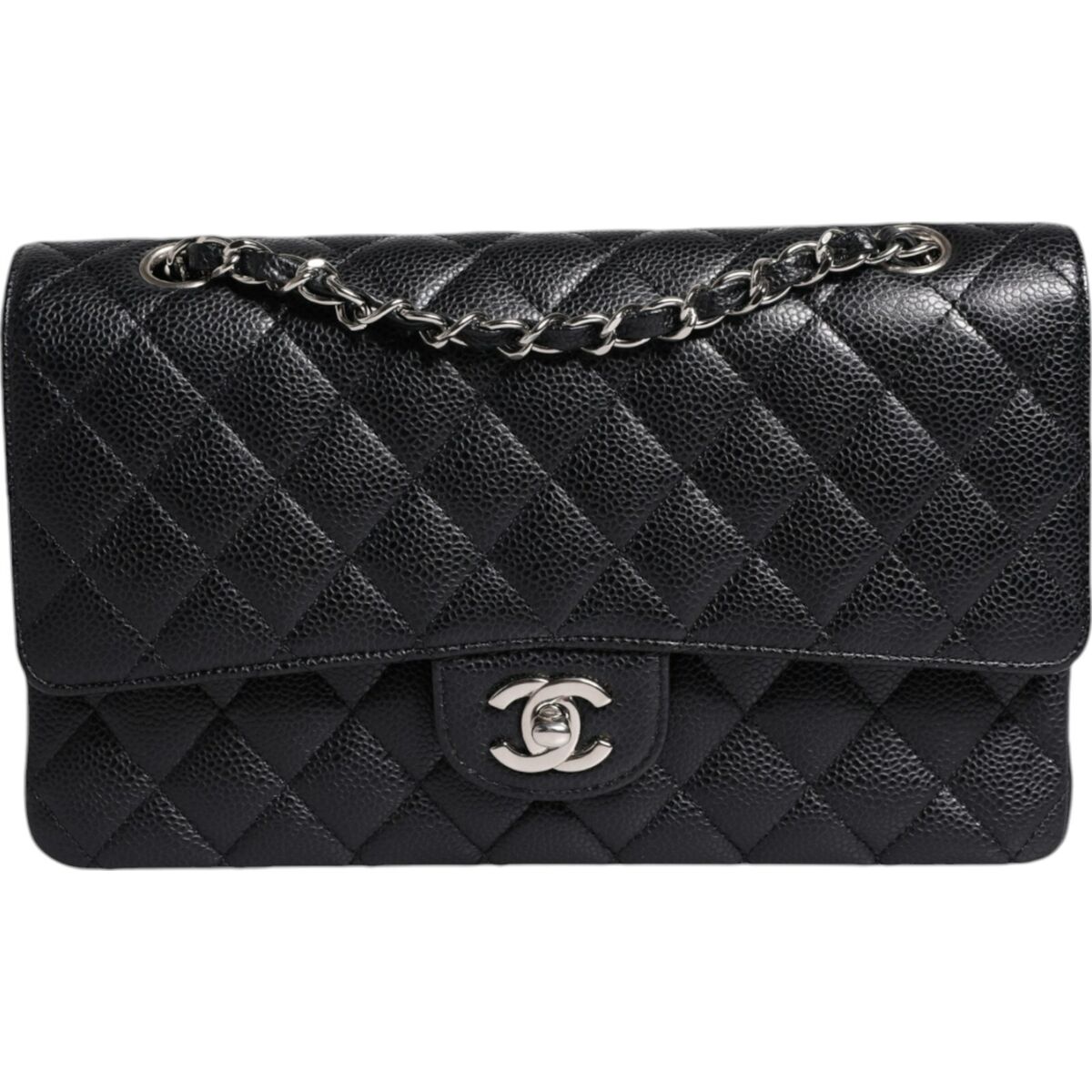 Chanel CF Caviar Leather Handbag