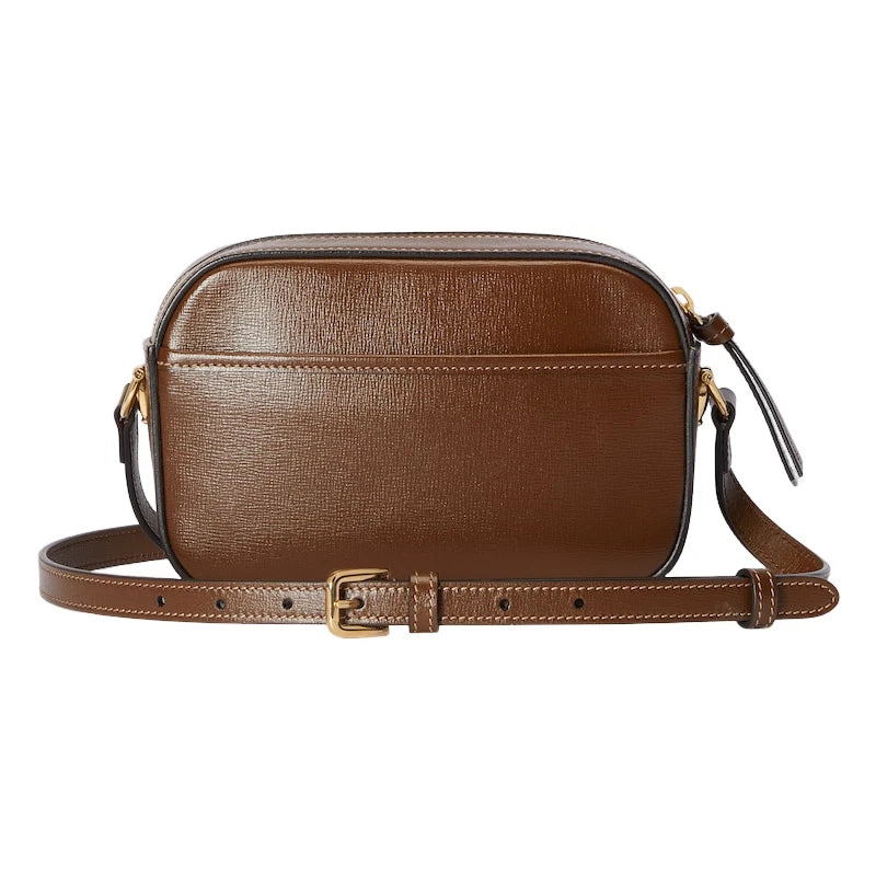 Gucci Horsebit Brown Leather Shoulder Bag