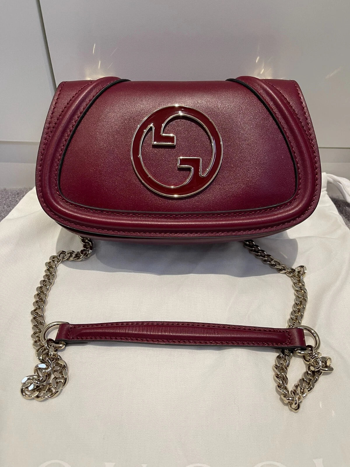 Gucci Blondie Red Mini Shoulder Bag Leather