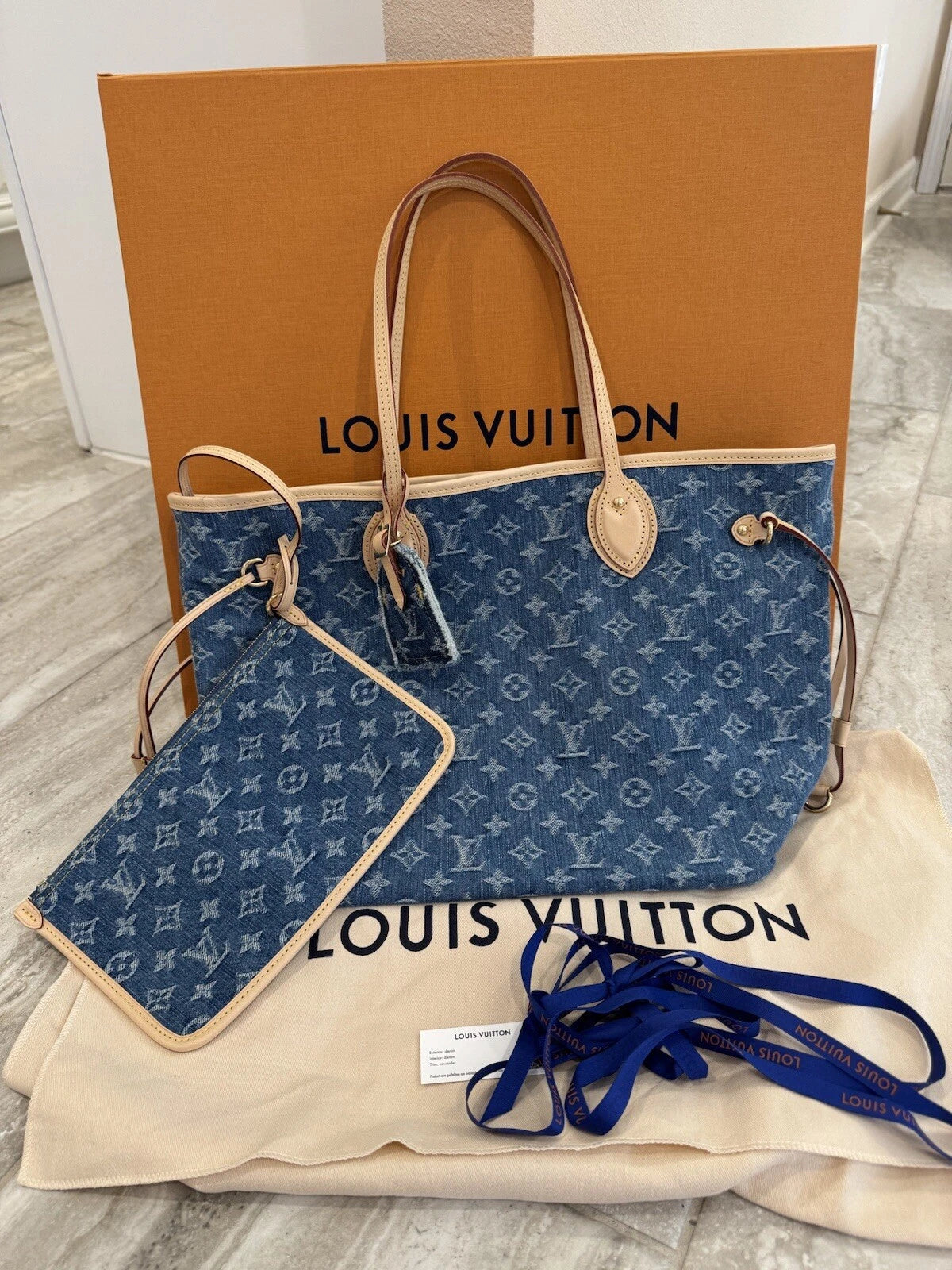 New Louis Vuitton Resort 2025 Blue Denim