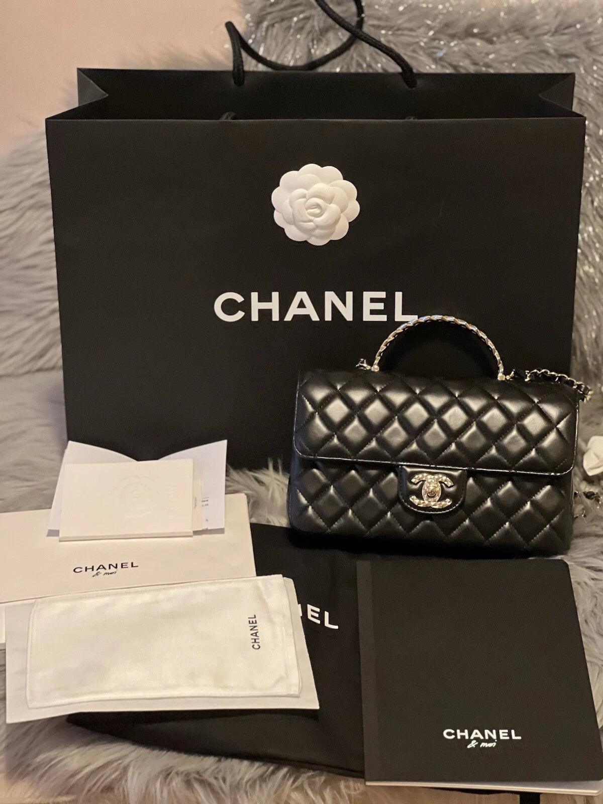 Chanel Mini Rectangular Flap Bag Black