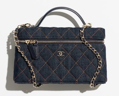 Chanel Top Handle Long Vanity Case