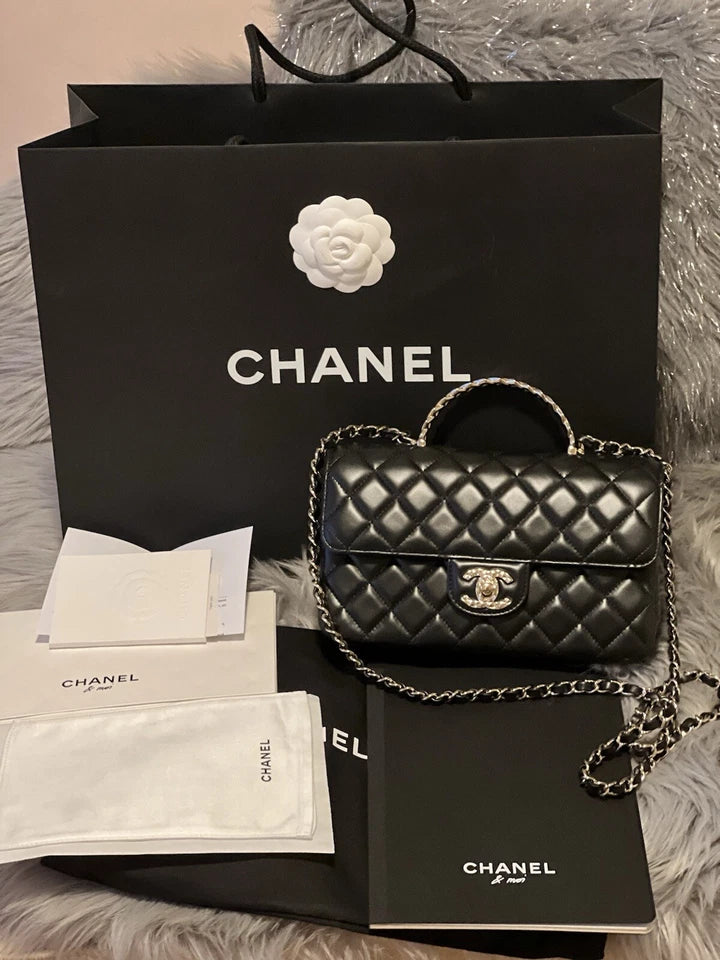 Chanel Mini Rectangular Flap Bag Black