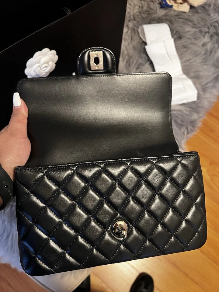 Chanel Mini Rectangular Flap Bag Black