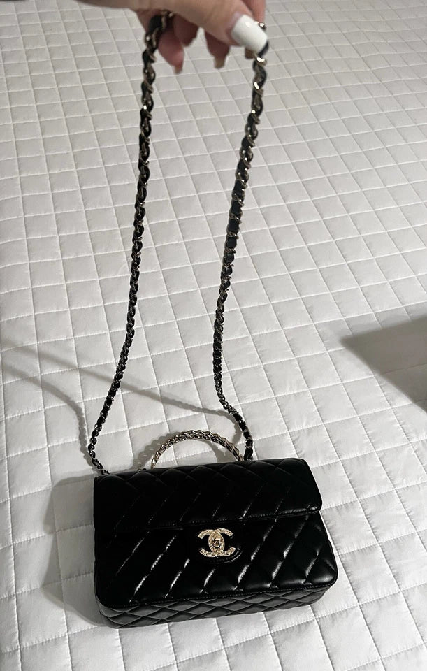 Chanel Mini Rectangular Flap Bag Black