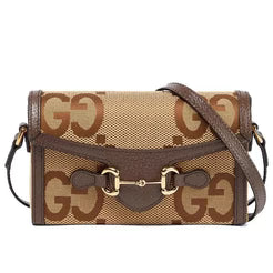 Gucci Camel Ebony Crossbody Bag