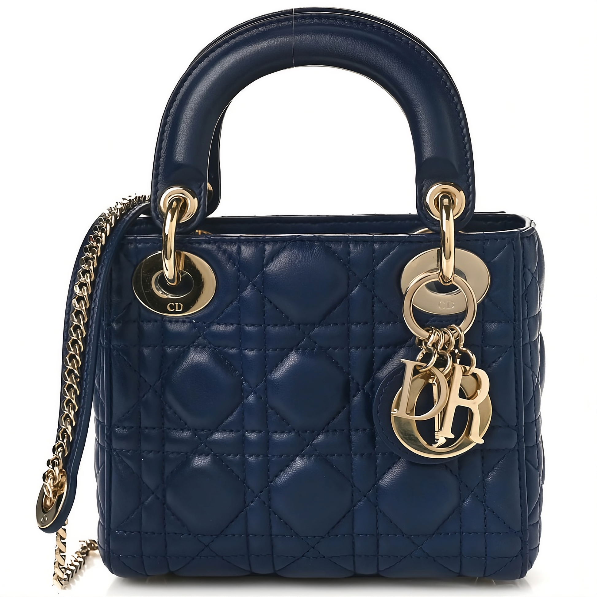 Mini Lady Dior Navy Blue