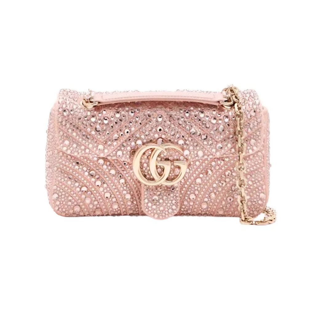GG Marmont Crystals Small Shoulder Bag