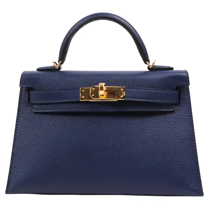 Hermès Kelly Mini II Blue Sapphire